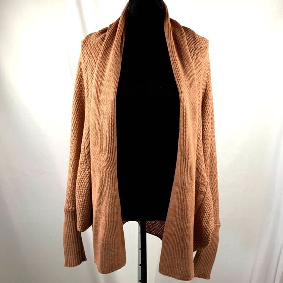 Wishlist (VICI Collection) Dolman/Batwing Open Cardigan Sweater Coral Size M/L - Picture 4 of 14
